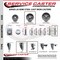Service Caster 4 Inch Semi Steel Wheel Swivel 34 Inch Threaded Stem Caster Set 2 Brakes SCC SCC-TS20S414-SSS-34212-2-TLB-2 - alternate 2